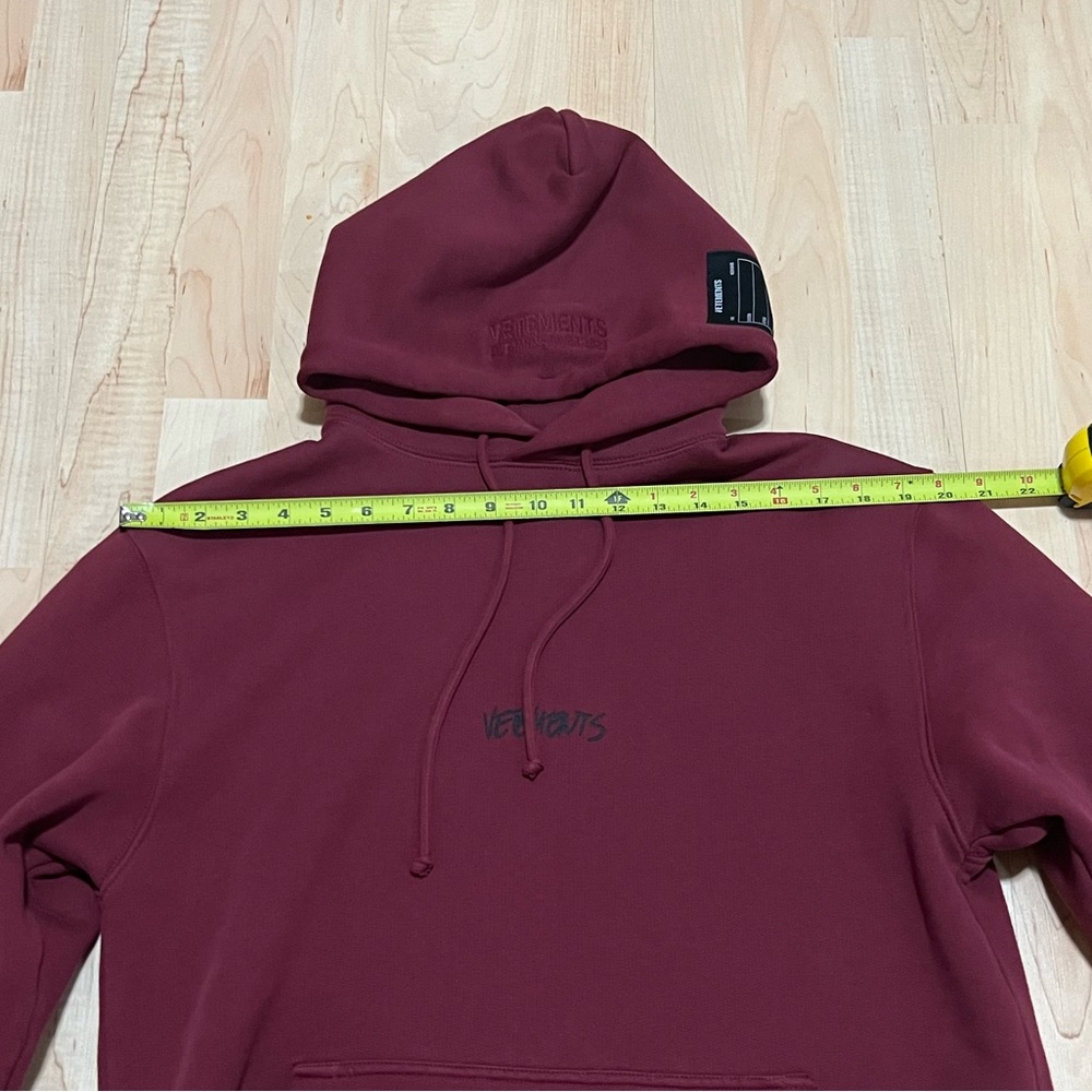 Unisex Vetements Logo Label Hoodie - Picture 8 of 12